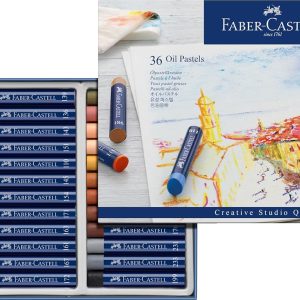 Faber-Castell Creative Studio Oil Pastel Crayons - 36 Vibrant Colors