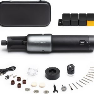 HOTO 4V Mini Cordless Rotary Tool Kit, 25000RPM, 5-Speed USB-C Rechargeable Rotary Tool with 35 Accessories, LED Light, Power Tool for 3D Printer Sanding, Polishing, Drilling, Carving, DIY Crafts