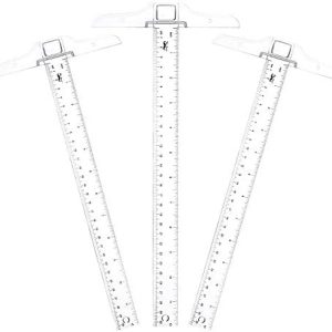 Mr. Pen- 12 Inch Plastic T-Square, 3-Pack - Drafting & Crafting T-Square Ruler - Clear
