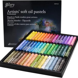 MUNGYO Oil Pastels, Soft Professional for Artists Oil Pastel, Smooth and Intense 48 Assorted Colors, Vibrant and Blendable, Back to School, Arts amd Crafts, Hobby